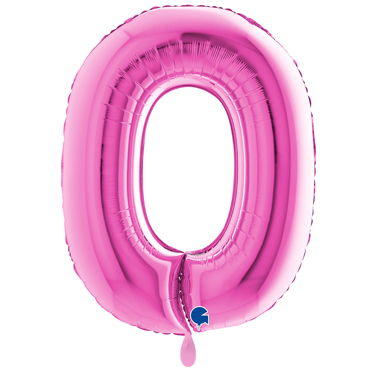 1 ballon XXL - Chiffre 0 - Fuxia