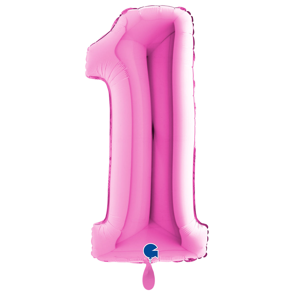 1 Ballon XXL - Chiffre 1 - Fushia