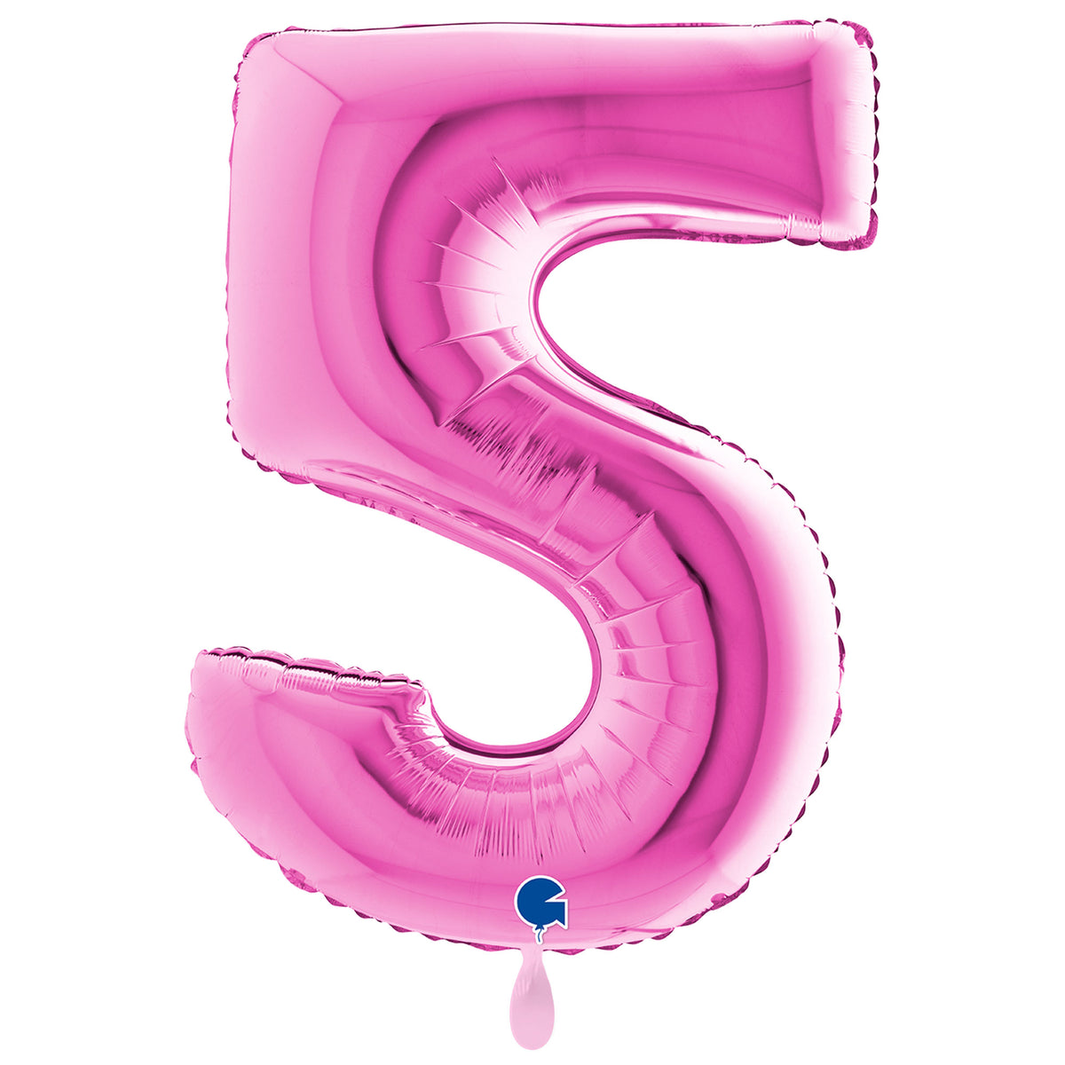 1 Ballon XXL - Chiffre 5 - Fushia