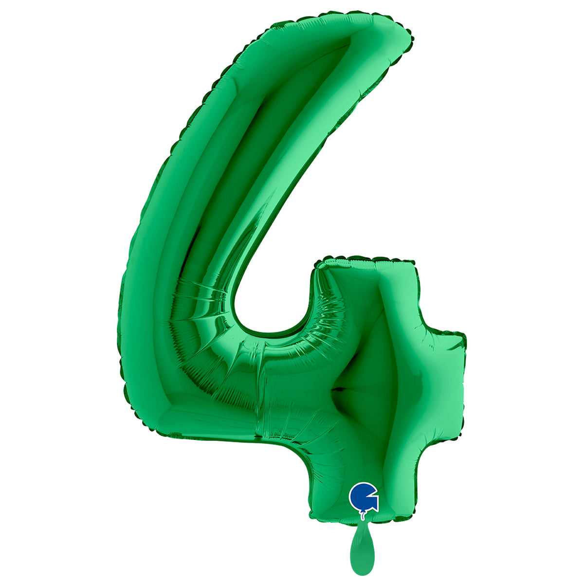 1 Ballon XXL - Chiffre 4 - Vert