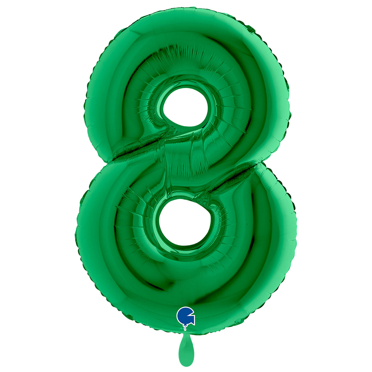 1 ballon XXL - Chiffre 8 - Vert
