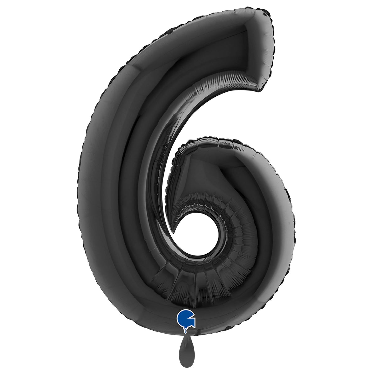 1 Ballon géant - Chiffre 6 - Noir