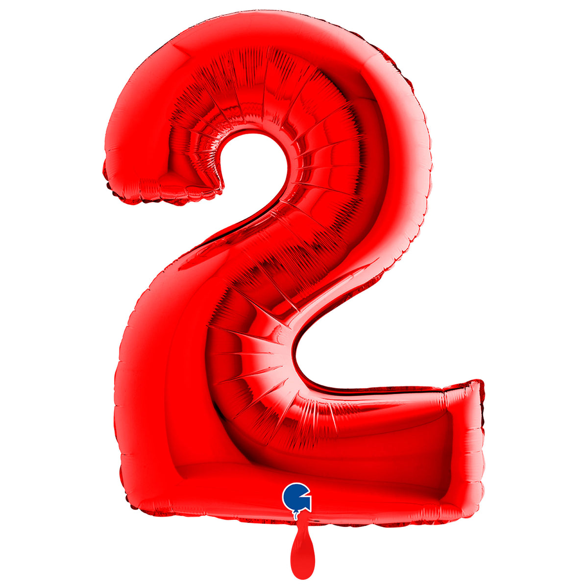 1 Ballon Géant XXL - Chiffre 2 - Rouge