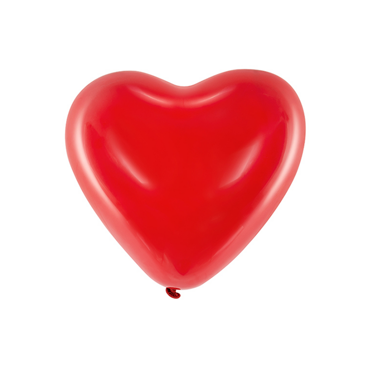 100 ballons en forme de cœur décoratifs - Ø 25cm - Rouges