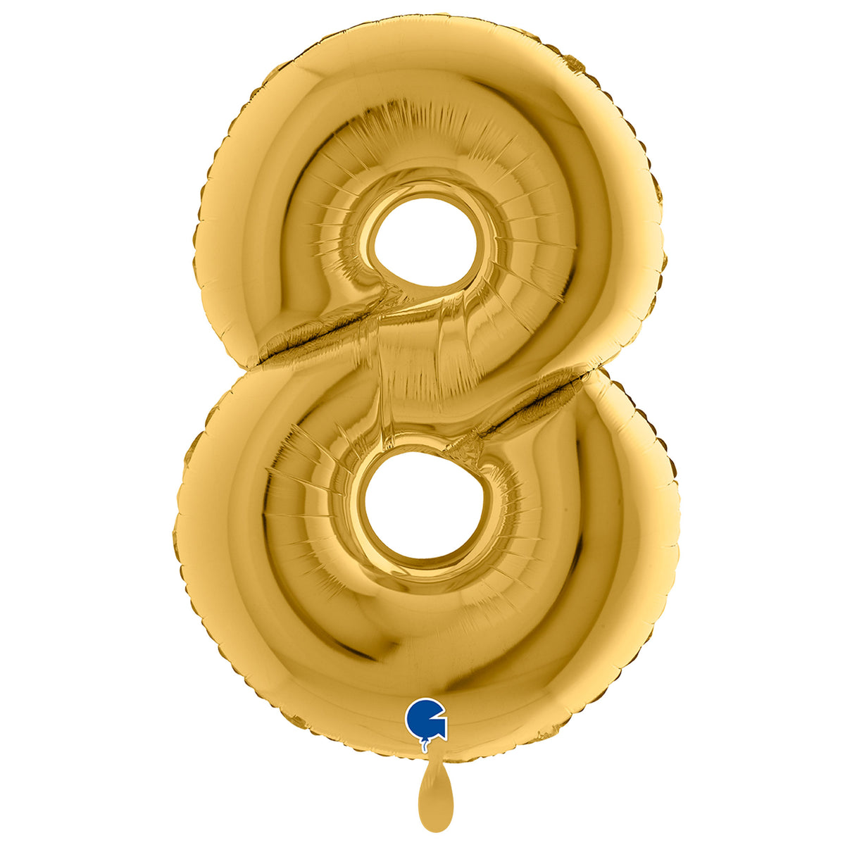 1 Ballon XXL - Chiffre 8 - Or