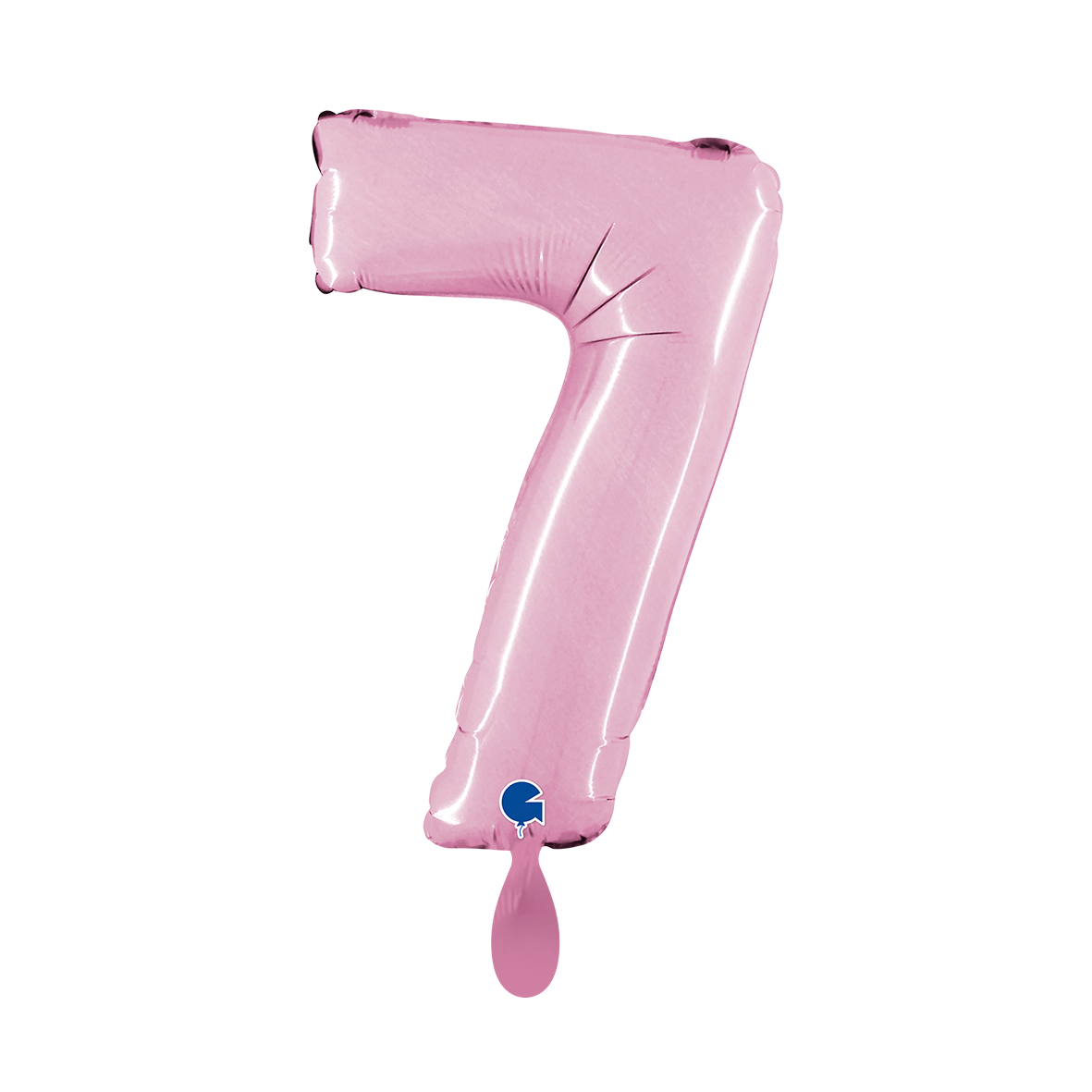 1 Ballon XS - Nummer 7 - Pastelroze