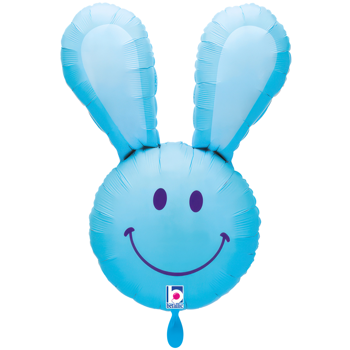 1 Ballon XXL – Smiley Lapin Bleu