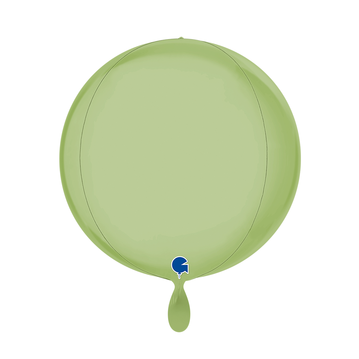 1 Ballon 4D - Globe - Satijn Olijfgroen