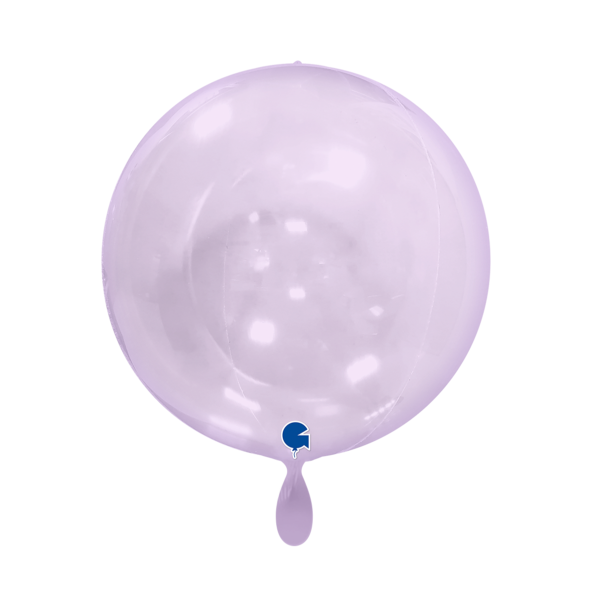 1 Ballon 4D - Globe - Lilas transparent