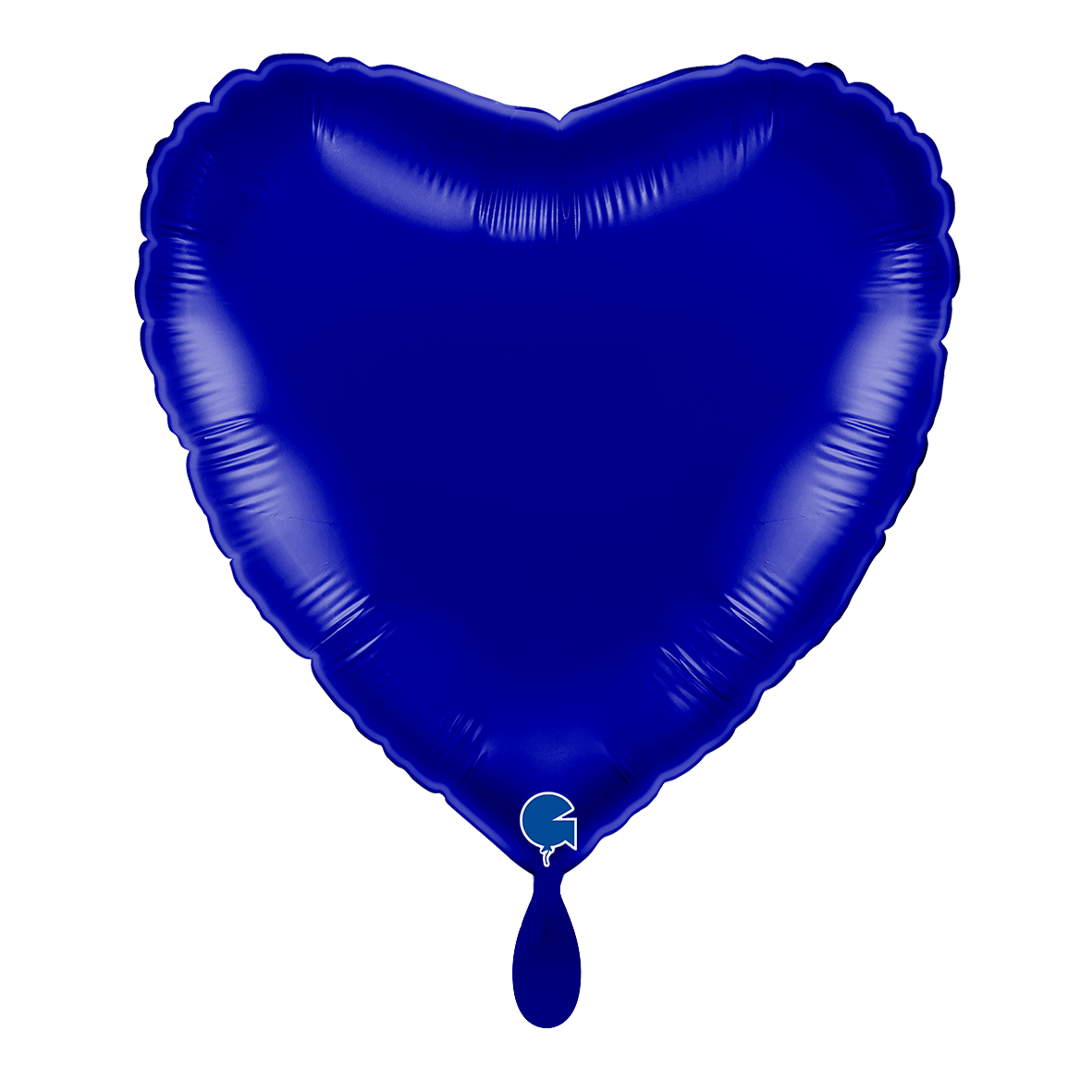 1 Ballon - Cœur - Bleu Capri