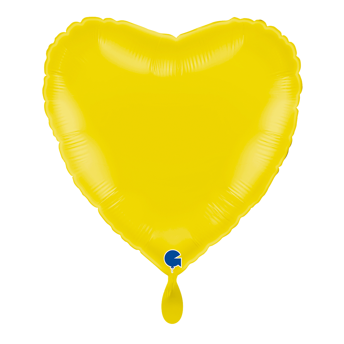 1 Ballon - Cœur - Jaune Pastel