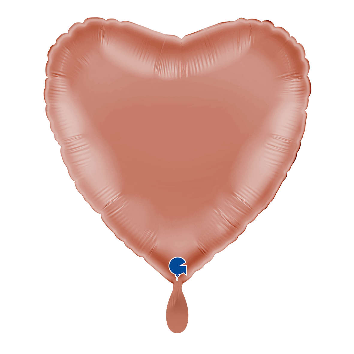 1 Ballon - Cœur - Or Rose