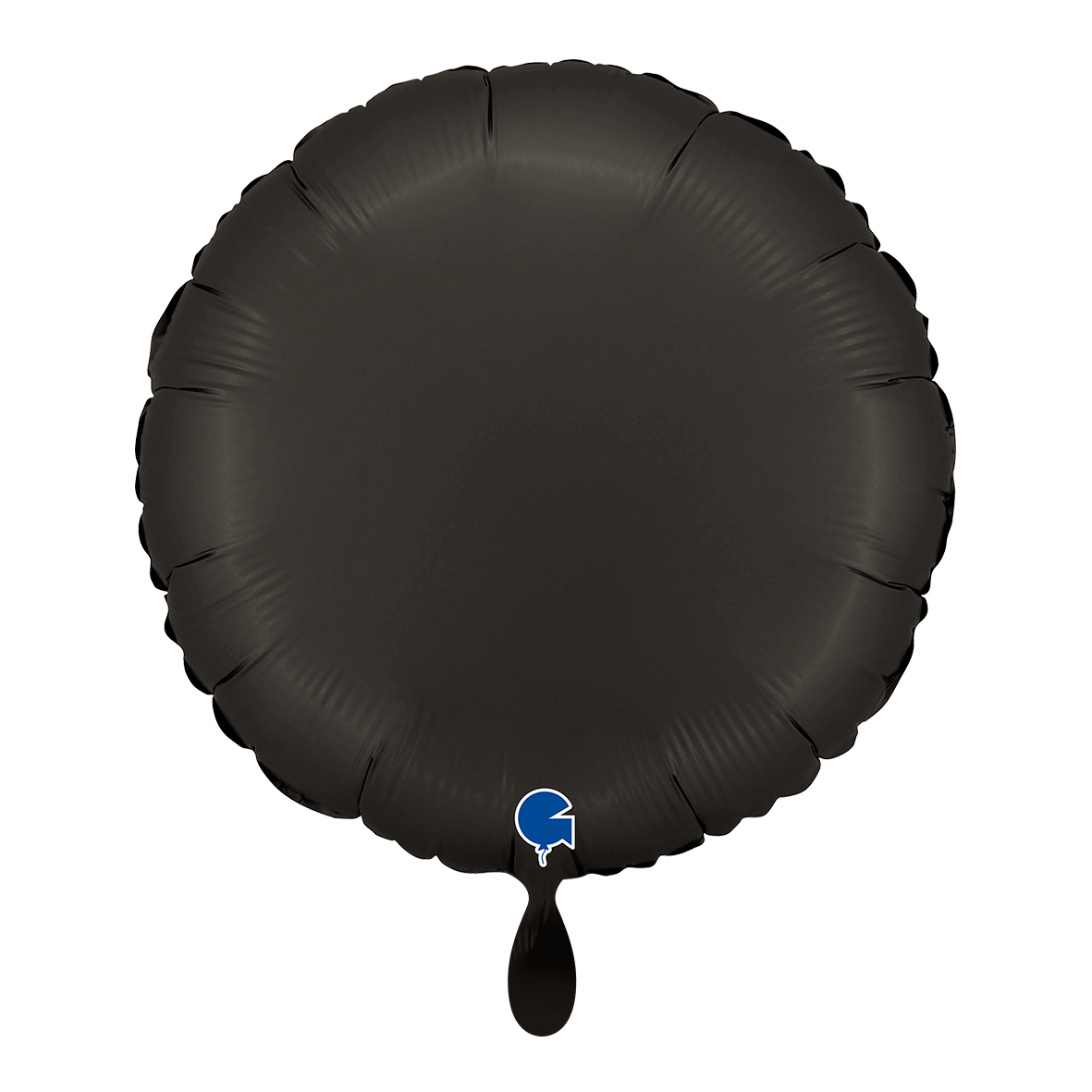 1 Ballon - Rond - Noir satiné fumé