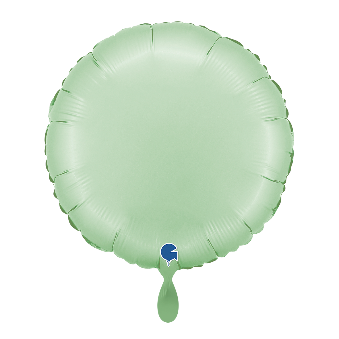 1 Ballon - Rond - Satijn Glanzend Mint