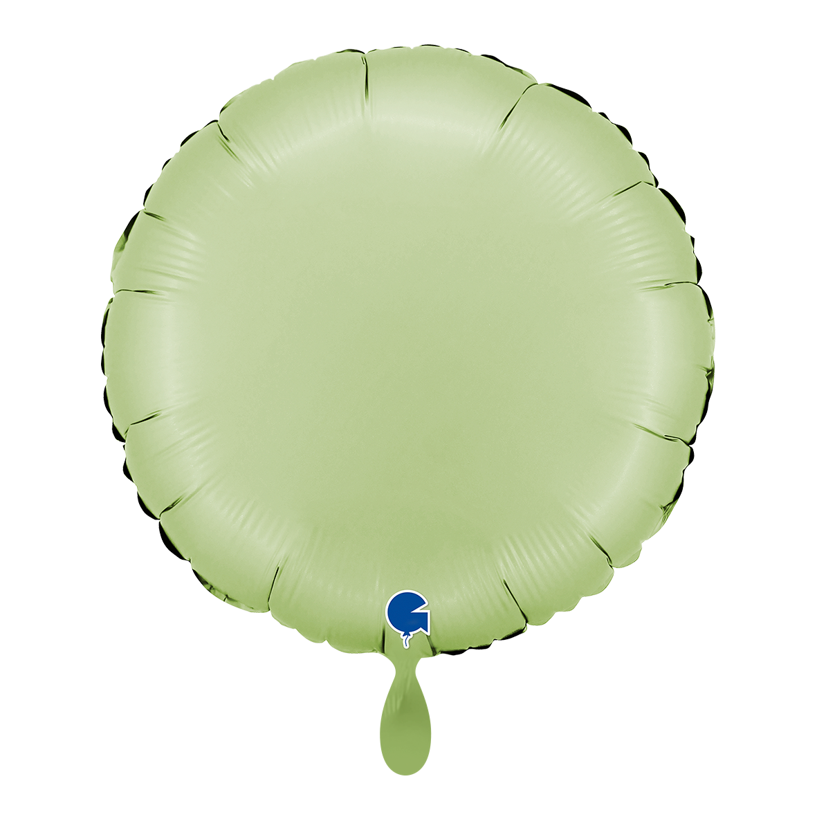 1 Ballon - Rond - Vert Olive Satiné