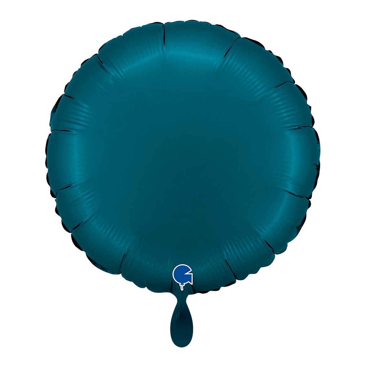 1 Ballon - Rond - Bleu pétrole satiné