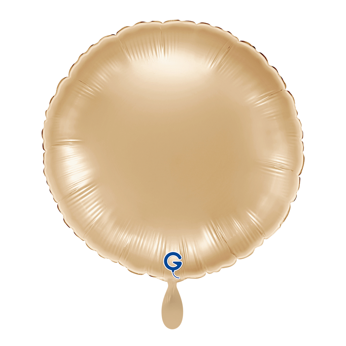 1 Ballon - Rond - Or Blanc