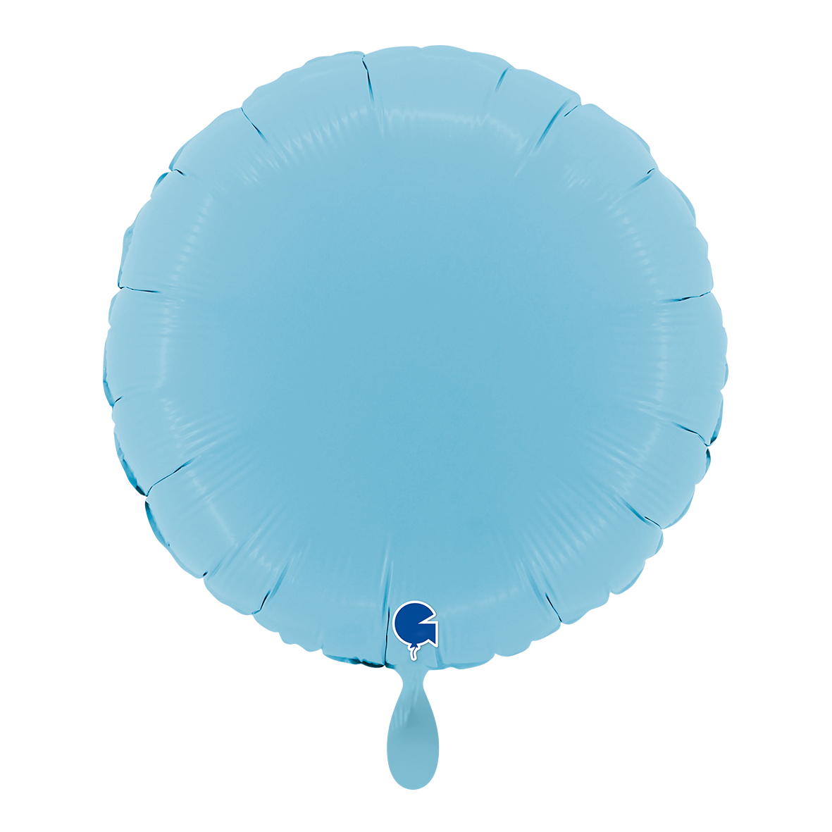1 Ballon - Rond - Bleu mat