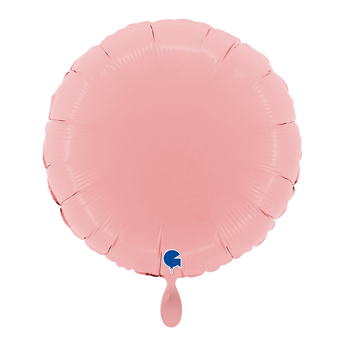 1 Ballon - Rond - Mat Roze