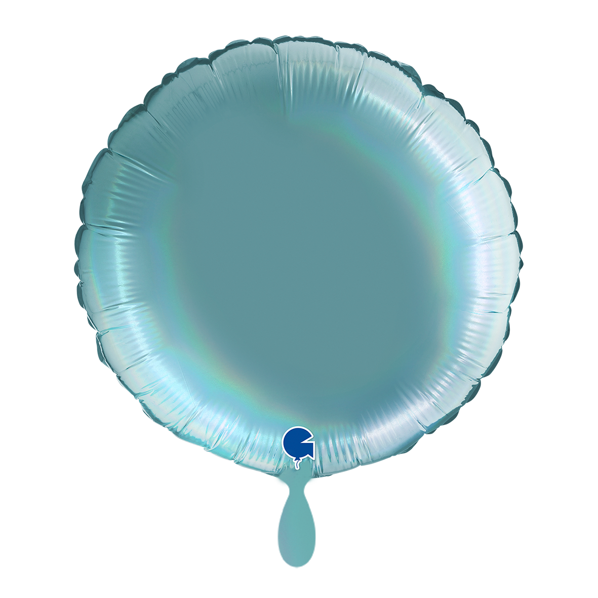 1 Ballon - Rond - Regenboog Holografisch Platina Tenerife Zee