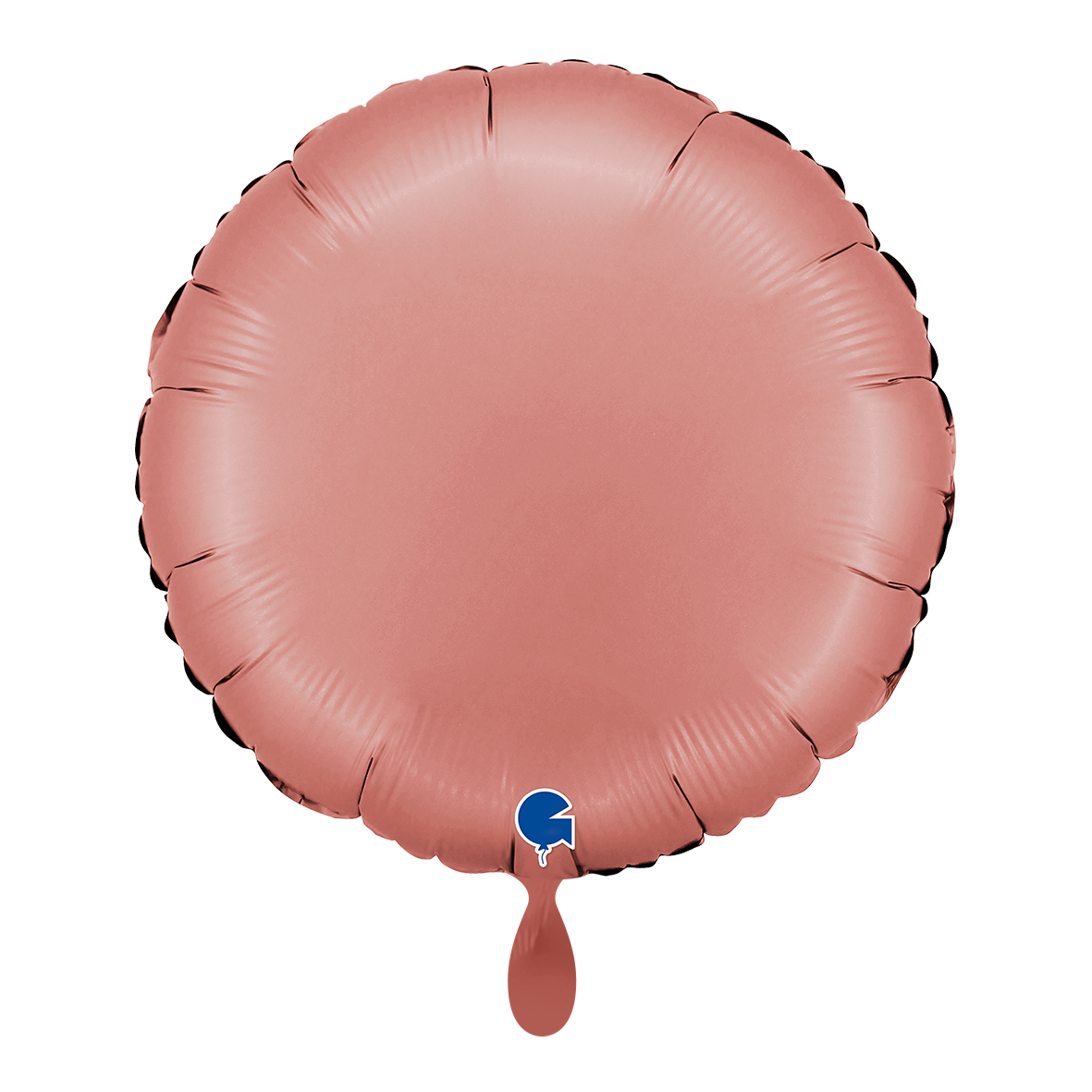1 Ballon – Rond – Satin Or Rose