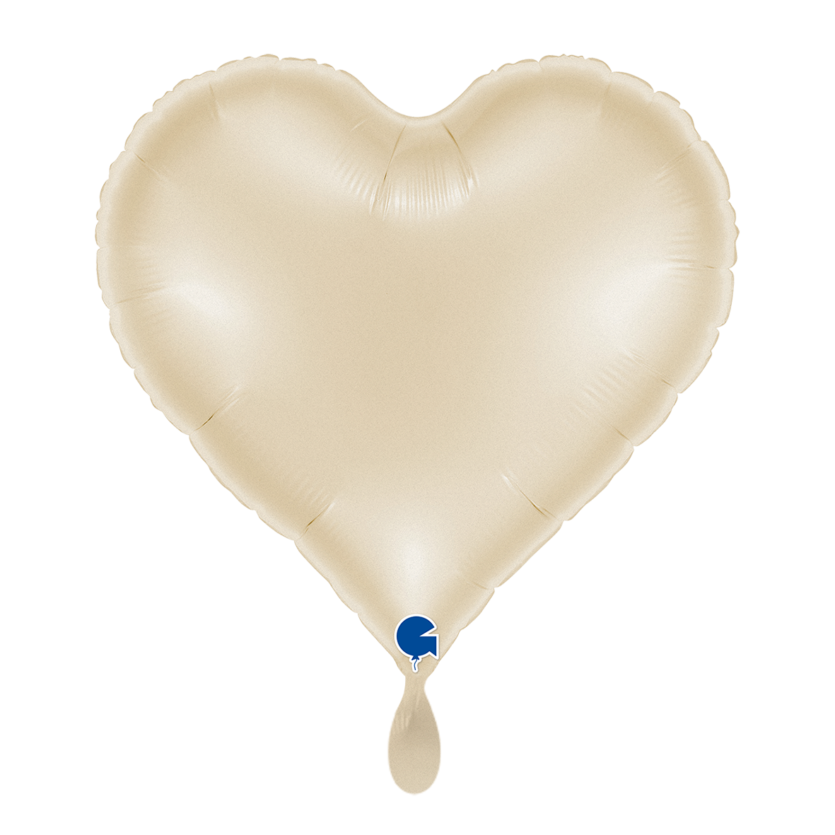 1 Ballon - Sweetie Heart 45cm Satin Crème