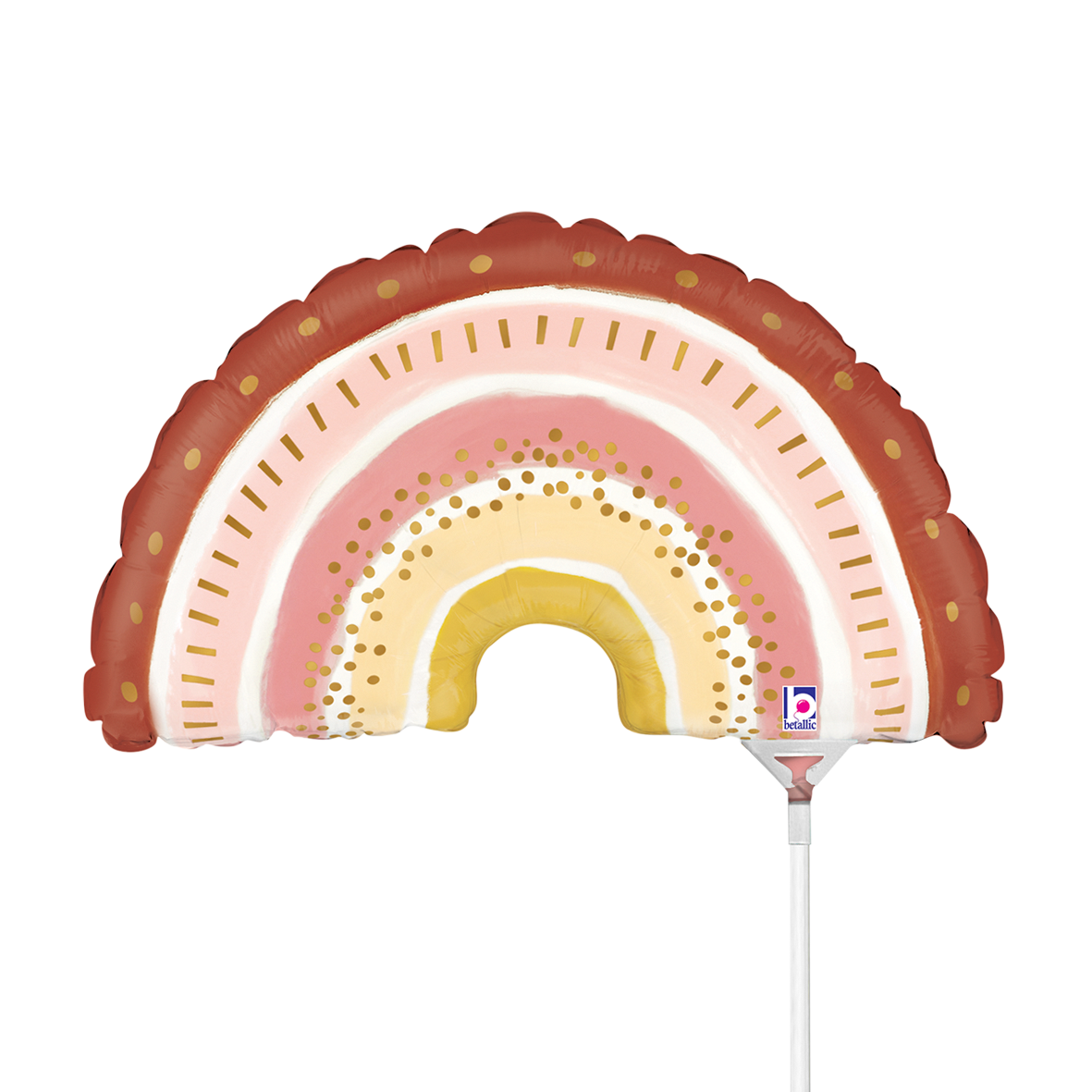 10 mini-ballons à air - Arc-en-ciel bohème (non emballés)