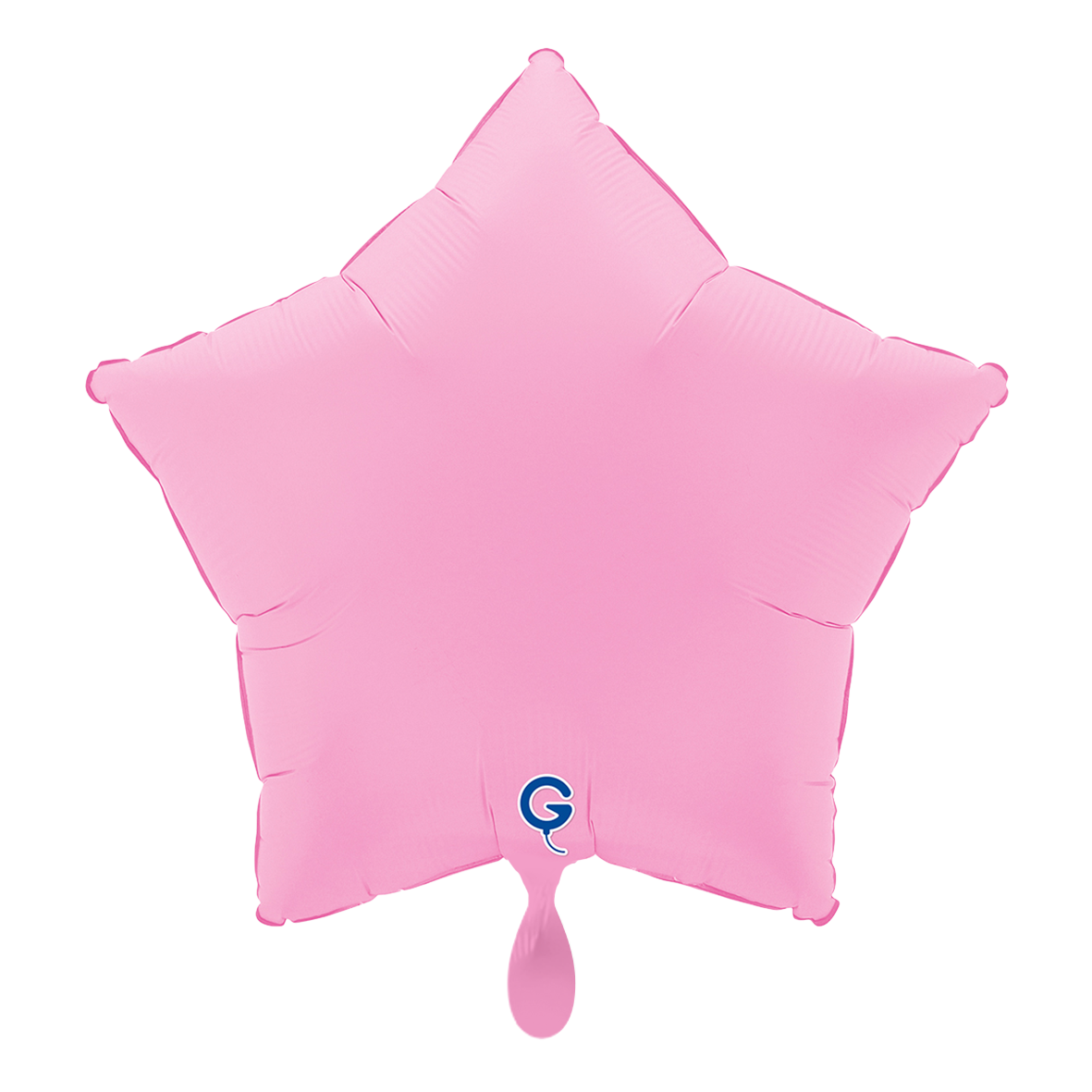 1 Ballon - Ster - Zacht Mat Sakura Roze