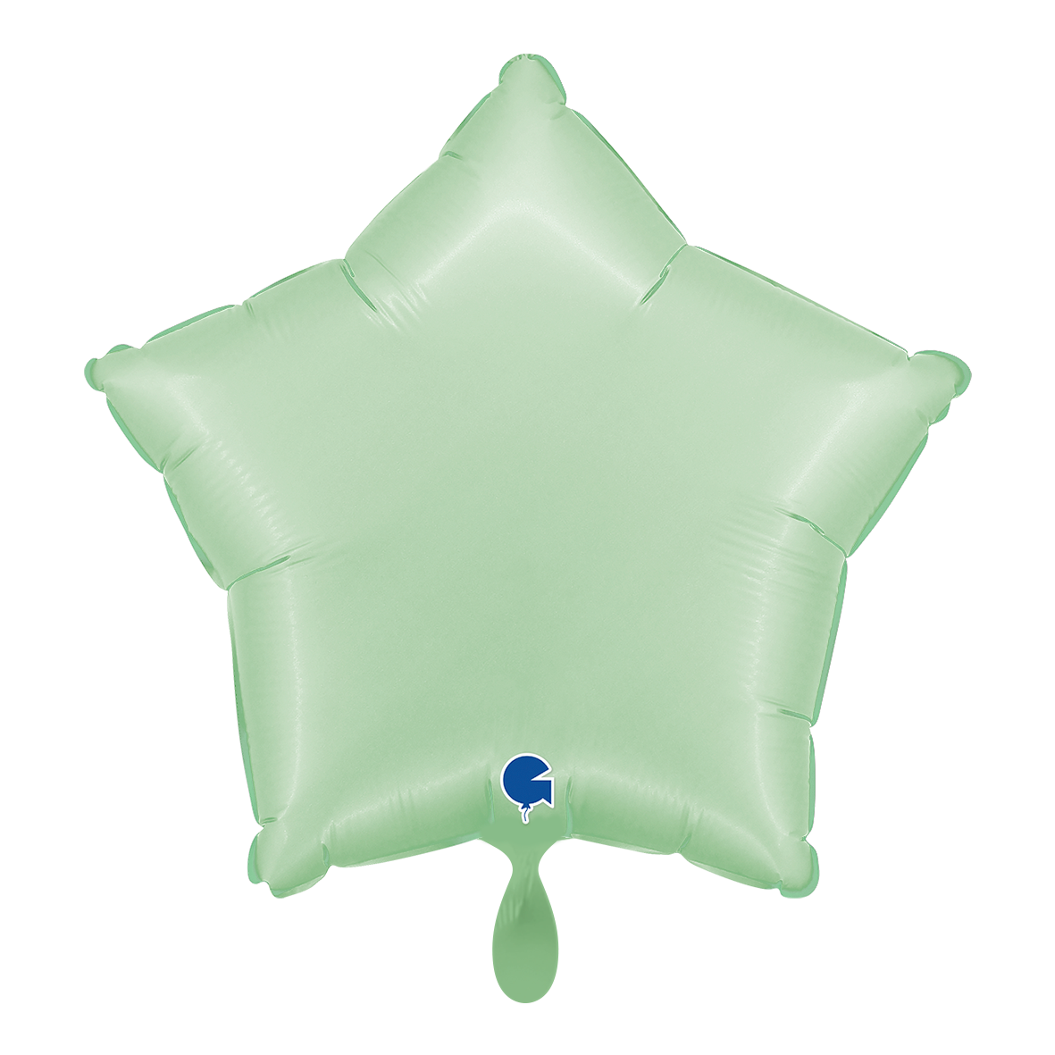 1 Ballon - Étoile - Satin Glacé Menthe