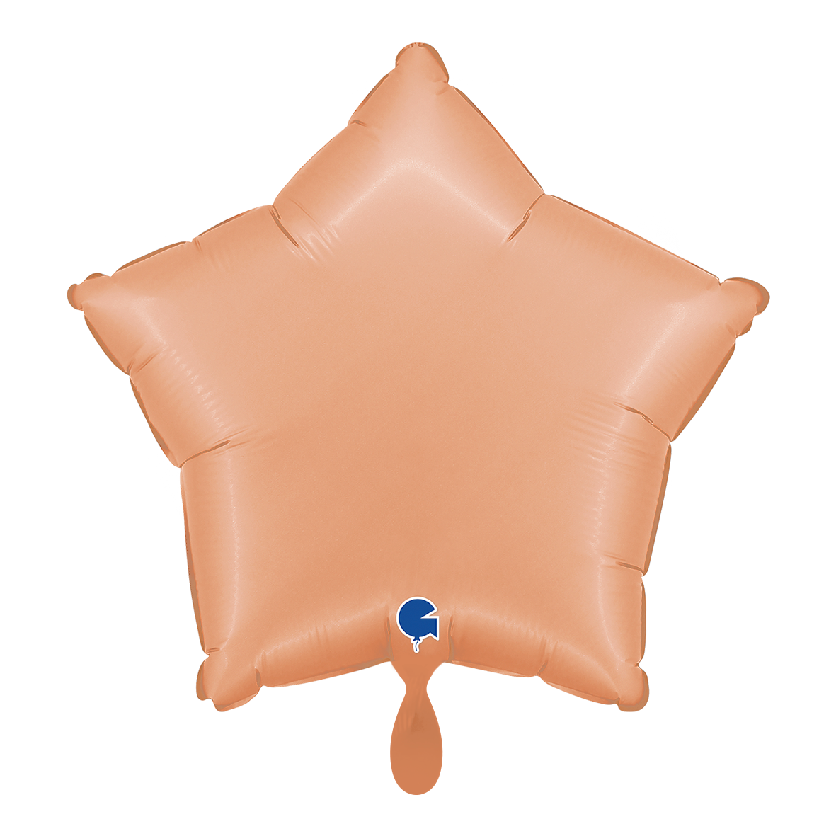 1 Ballon - Étoile - Pêche Satinée
