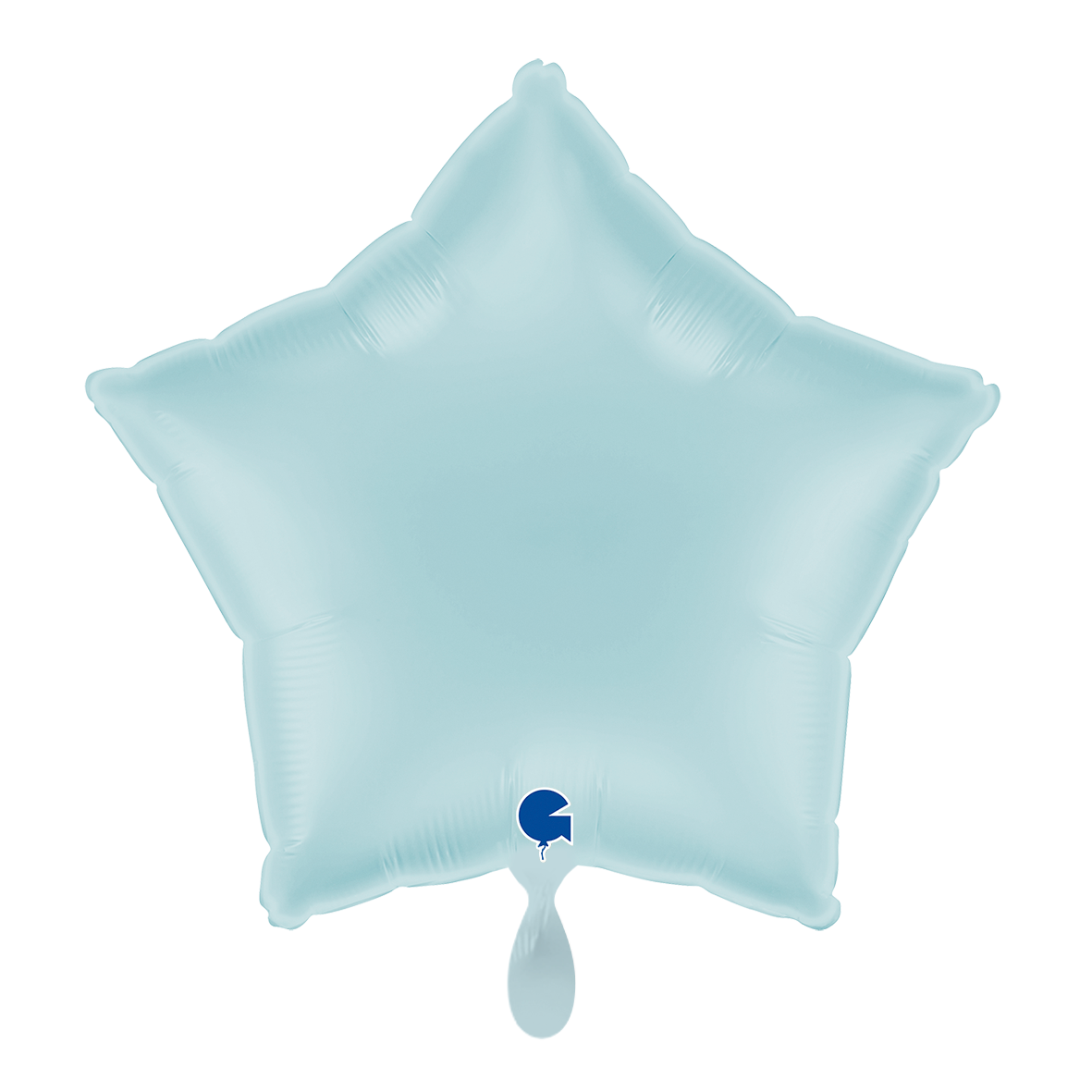 1 Ballon - Étoile - Bleu pastel