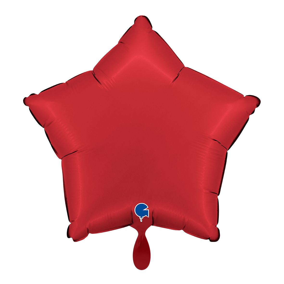 1 Ballon - Étoile - Satin Rouge Rubis