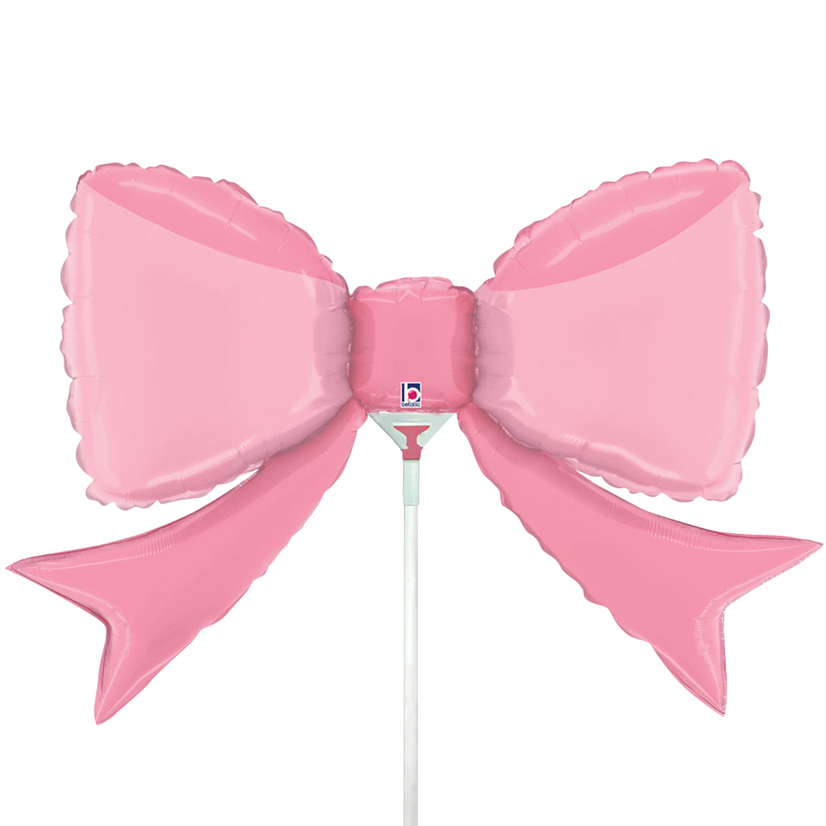 10 Miniballonnen Luchtgevuld - Pretty Pink Bow mini (Onverpakt)