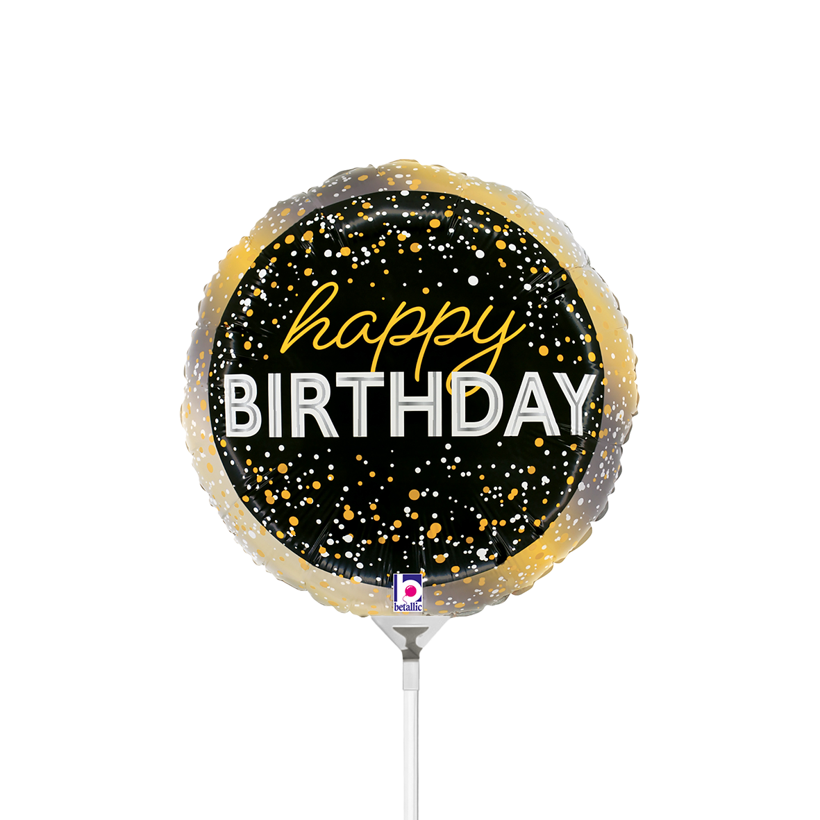 10 mini-ballons non gonflés à l'air - fête d'anniversaire métallique (non emballé)