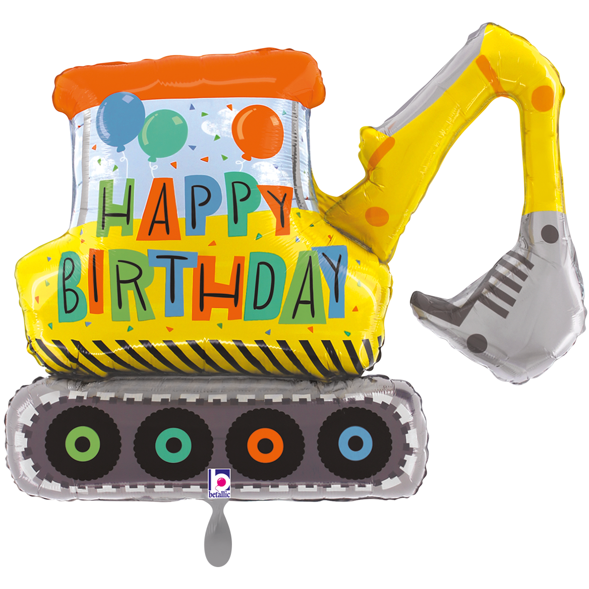 1 Ballon XXL - Anniversaire Engin de Chantier