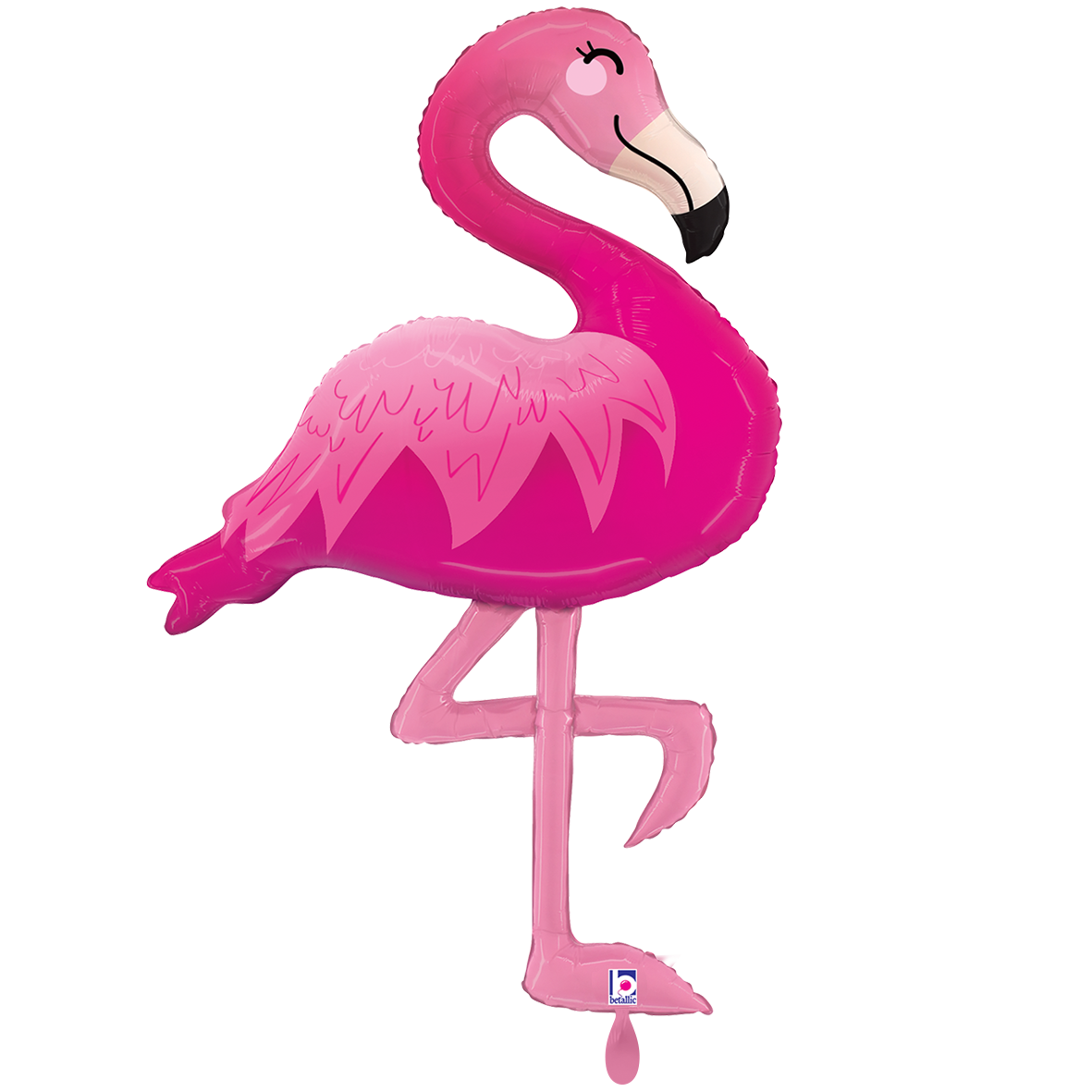 1 Ballon XXL - Roze Flamingo