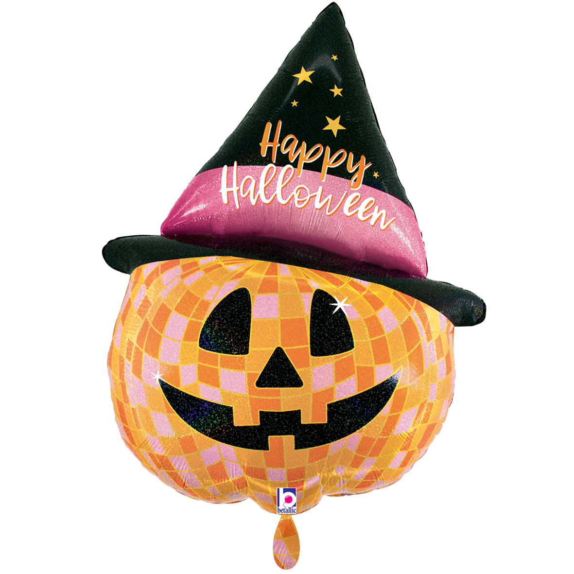 1 Ballon XXL - Disco Halloween Jack O'Lantern