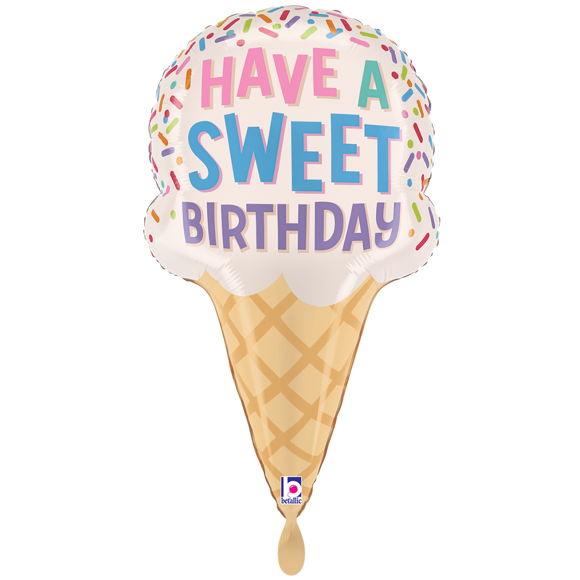 1 Ballon XXL - Sweet Birthday Cornet de glace
