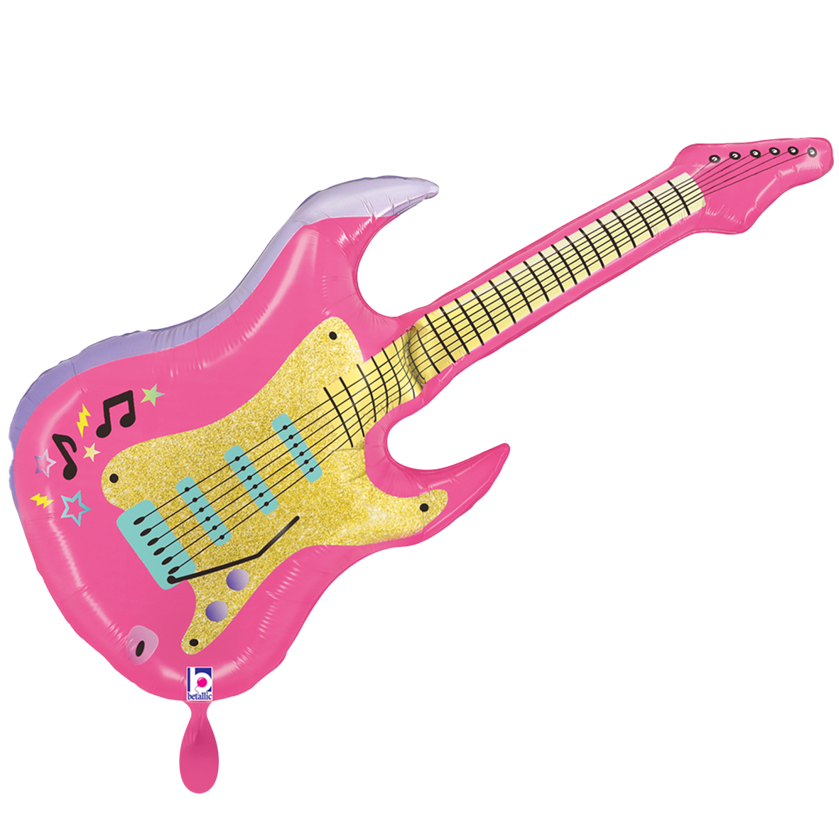 1 Ballon XXL - Guitare Électrique Rose