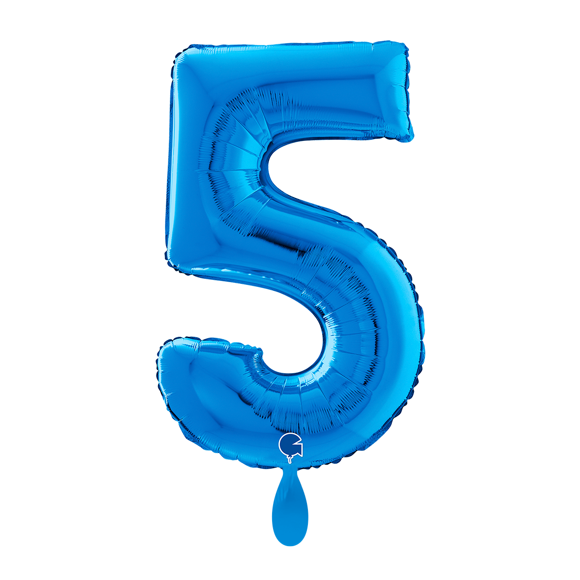 1 ballon XL - Chiffre 5 - Bleu