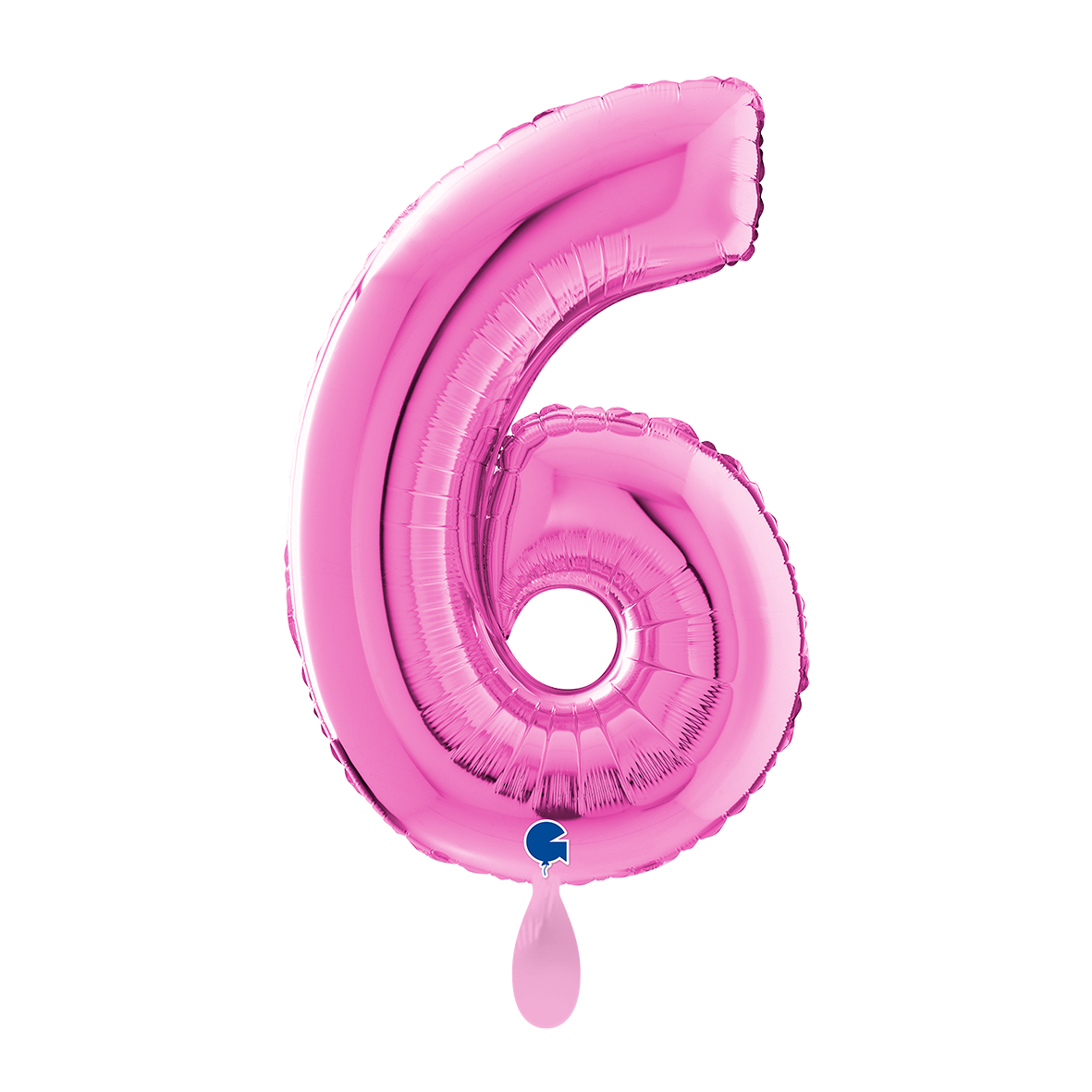 1 Ballon XL - Nummer 6 - Fuxia