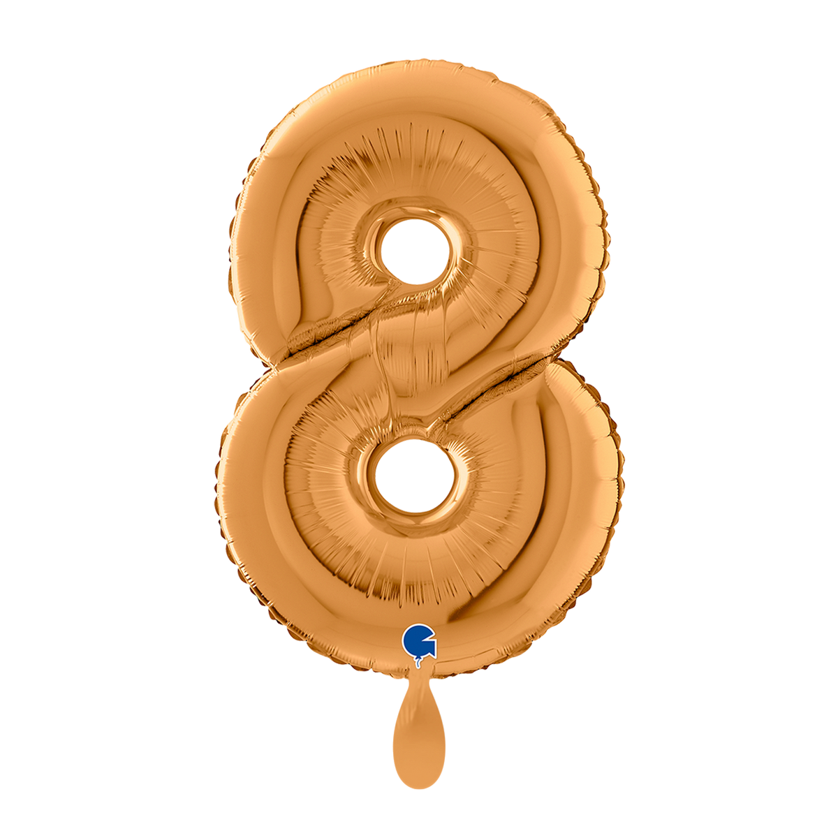 1 Ballon XL - Chiffre 8 - Or