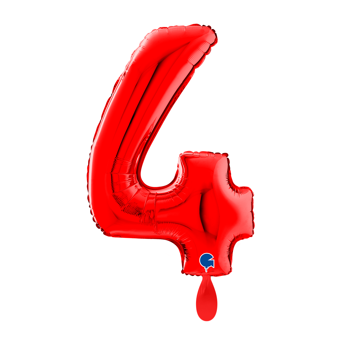 1 Ballon XL – cijfer 4 – rood
