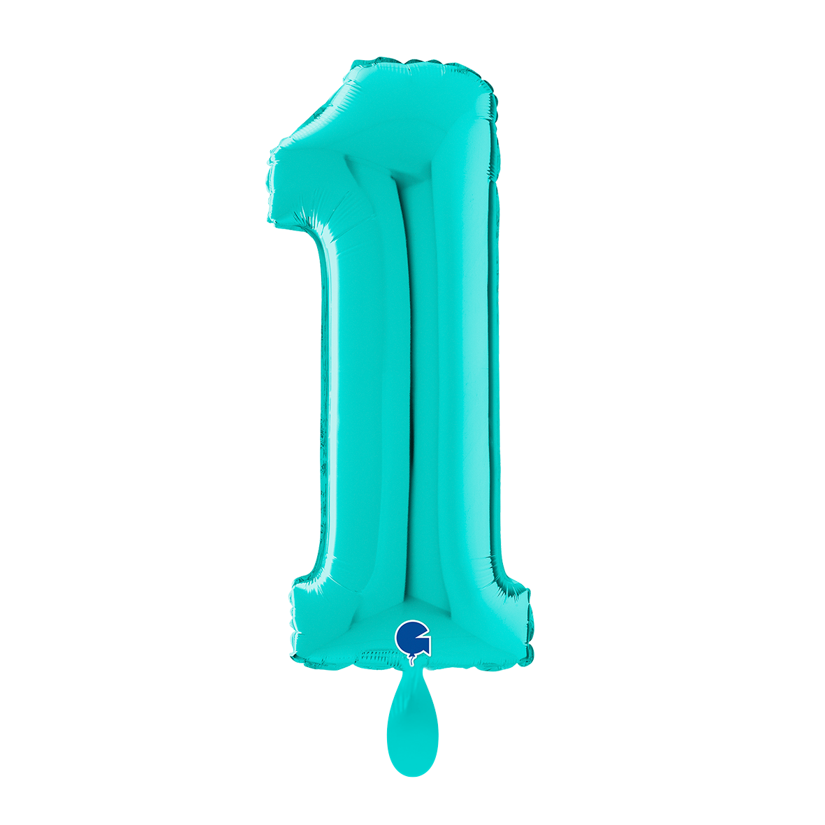 1 Ballon XL - Cijfer 1 - Tiffany