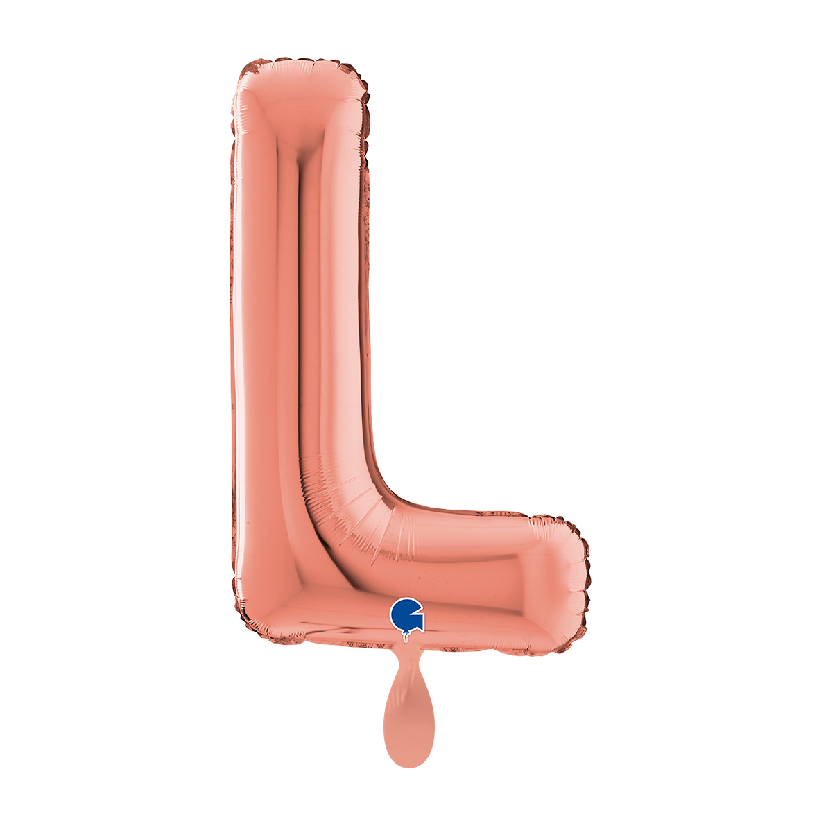 1 Ballon XL - Lettre L - Or Rose