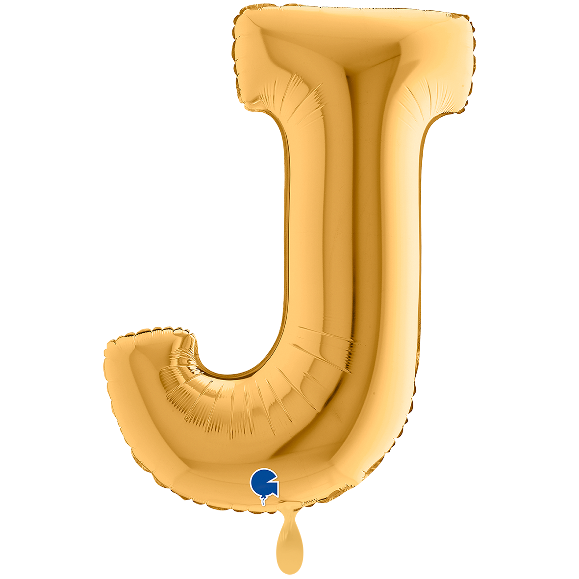 1 Ballon XXL - Letter J - Goud