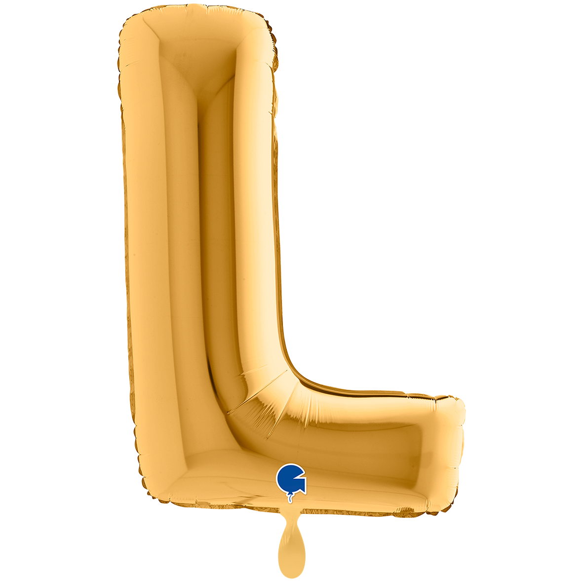 1 Ballon XXL - Letter L - Goud