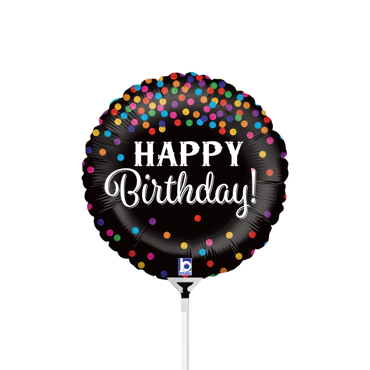 10 Mini-ballons Airfilled - Confettis d'anniversaire scintillants (Non emballé)
