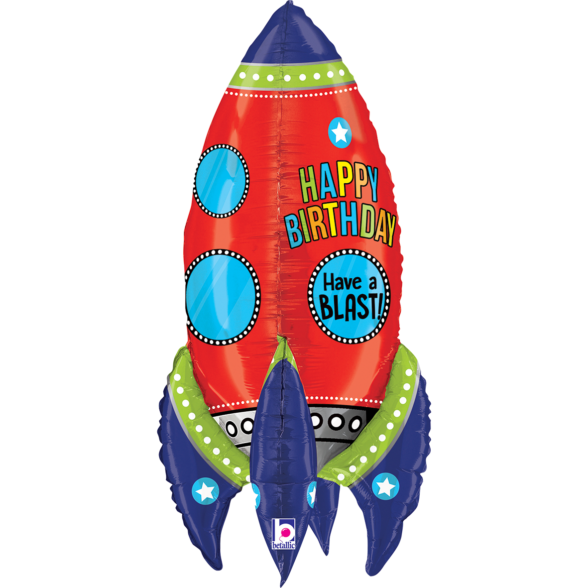 1 Ballon XXL – Dimensionals Blasting Birthday Rocket
