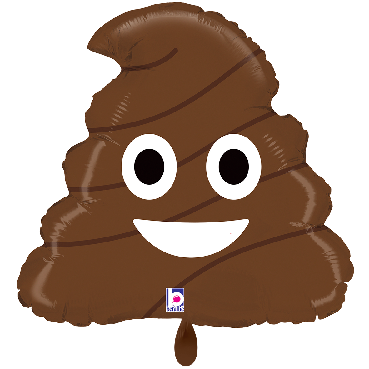 1 Ballon XXL - Emoji Caca
